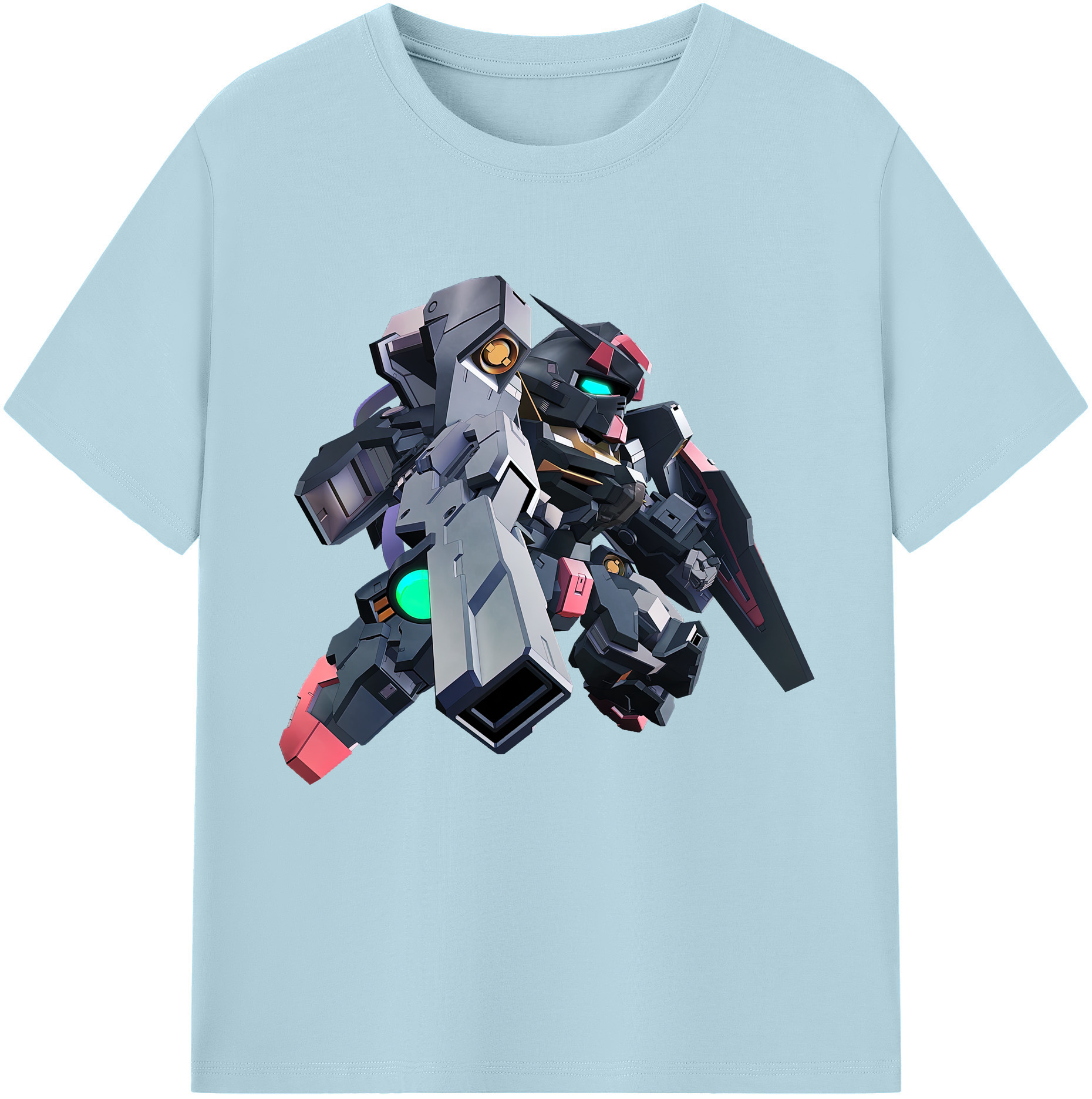 （画像用） 機動戦士ガンダム Mobile Suit Gundam 綿100％半袖Tシャツ（フロントプリント）